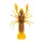 Livetarget Gambero Non Armato Arancione-Verde 7,1cm Affondante Gambero in Plastica 6pz