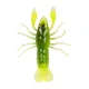 Livetarger Gambero Non-Armato Chartreuse-Verde 9,7cm Affondante Gambero di Plastica 4pz