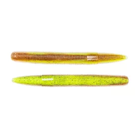   Livetarget Stick Worm Chartreuse-Marrone 7,6cm Profilo Verme 10 pz