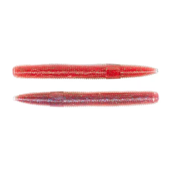 Livetarget Verme a bastoncino Rosso-Rosso 7,6cm Profilo verme 10 pezzi