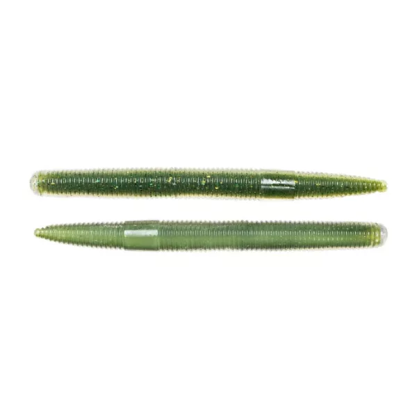 Livetarget Stick Worm Verde-Crema 15cm Profilo Lombrico 8pz
