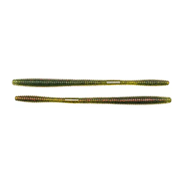 Livetarget Verme a coda dritta Verde-Rosso 11,4cm Imitazione verme 10 pezzi