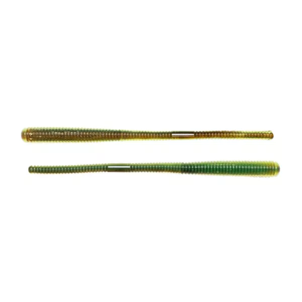 Livetarget Finesse Worm Chartreuse-Marrone 14cm Imitazione Verme 10pz