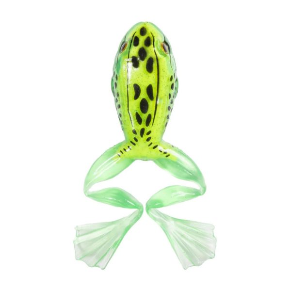 Livetarget Freestyle Frog Verde-Bianco 6cm Imitazione di rana 3 pz