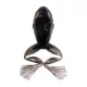 Livetarget Rana Freestyle Nero-Nero 7,5cm Imitazione Rana 2 pz