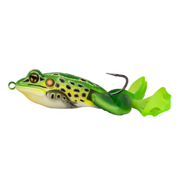 Livetarget Esca Stride La Rana Definitiva Verde-Giallo 6,3cm 28gr Imitazione Rana