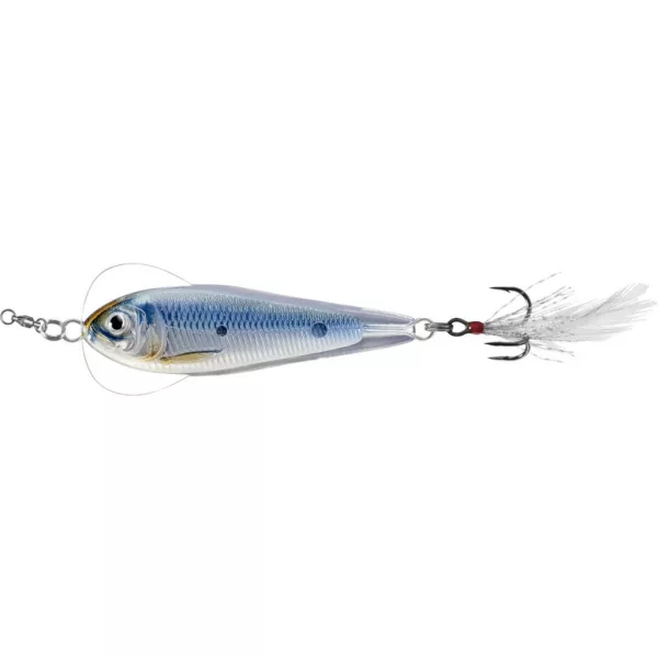 Livetarget Flutter Shad Cucchiaino da Jigging Argento-Blu 6cm 21gr Cucchiaino Ondulante