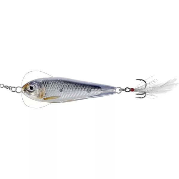 Livetarget Cucchiao da jigging Flutter Shad Argento-Nero 6cm 21gr Cucchiao oscillante