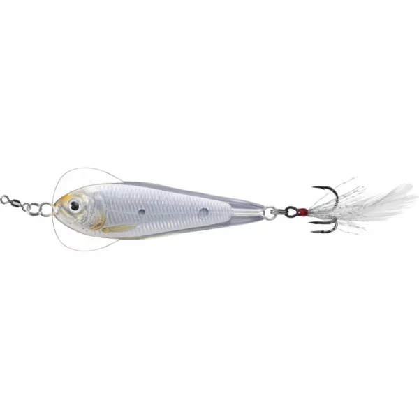 Livetarget Flutter Shad Jigging Spoon Silver-Pearl 6cm 21gr Cucchiaino Oscillante