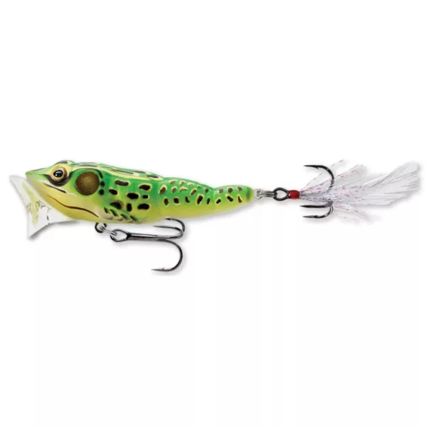 Livetarget Frog Popper Fluorescente Green-Yellow 6,5cm 7gr Imitazione Rana
