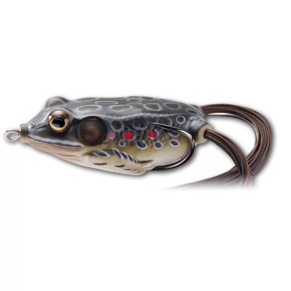 Livetarget Frog Walking Bait Marrone-Nero 6,5cm 21gr Imitazione Rana Galleggiante