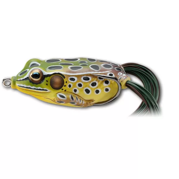 Livetarget Frog Walking Bait Smeraldo-Marrone 6,5cm 21gr Galleggiante Imitazione Rana