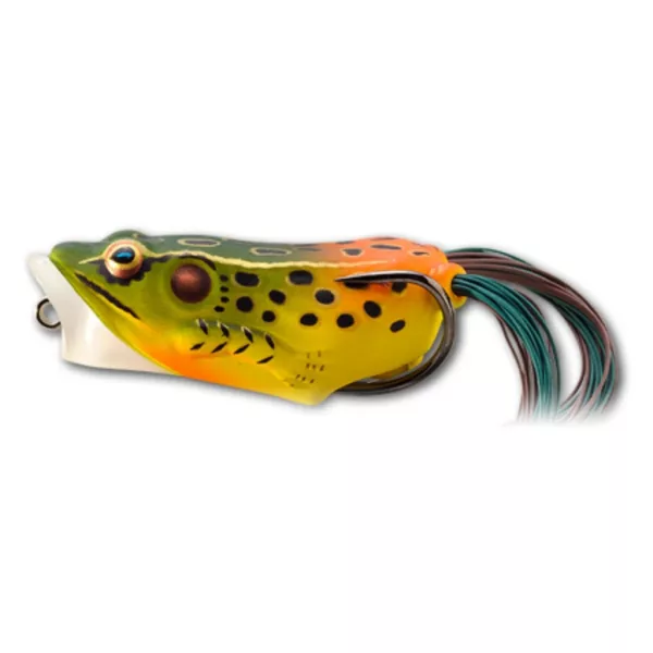 Livetarget Frog Popper Smeraldo-Rosso 6,5cm 14gr Floating Imitazione di rana