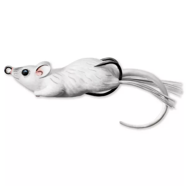 Livetarget Mouse Walking Bait Bianco-Bianco 9cm 28gr Esca Artificiale Topo