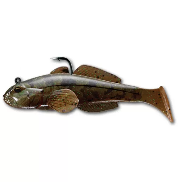 Livetarget Goby Swimbait Marrone-Zucca 9cm 21gr Ghiozzo in Plastica
