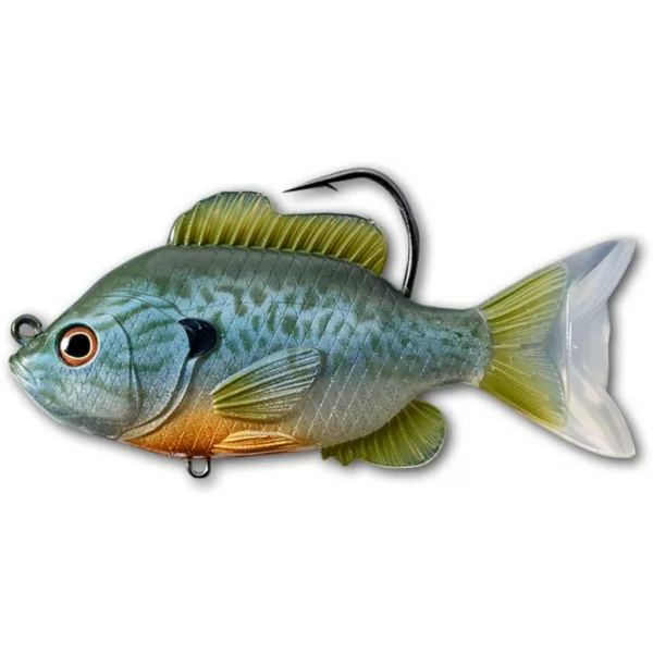 Livetarget Swimbait per Persico Sole Natural-Blue Spigola del sole 13cm 38gr Esca in plastica