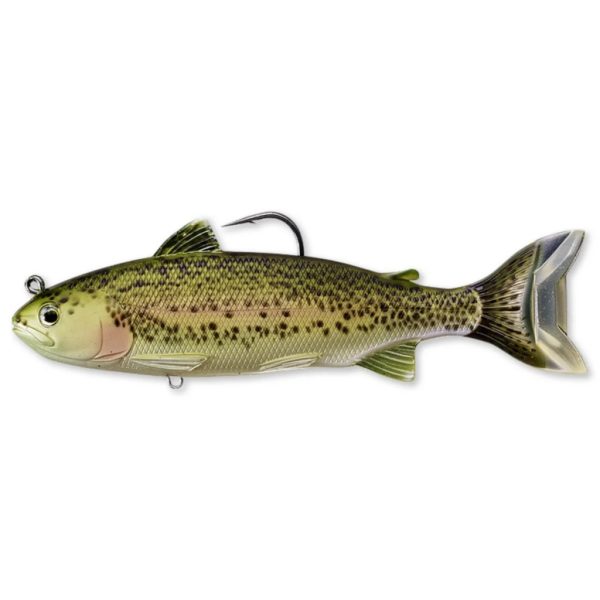 Livetarget Swimbait Trota Oliva-Rosso 16,8cm 71gr Esca in plastica