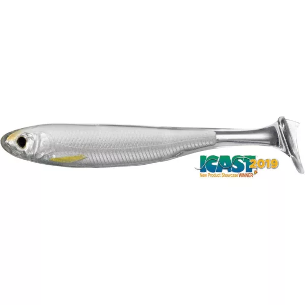 Esca in Plastica Livetarget Slow-Roll Shiner Paddle Tail Silver-Pearl 12,5cm 4pz