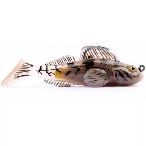 Livetarget Goby Paddletail Rigged Brown-Chartreuse 8,4cm 12gr Süllyedő Gumihal