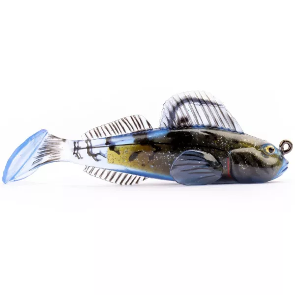 Livetarget Goby Paddletail Rigged Black-Blue 8,4cm 12gr Süllyedő Gumihal