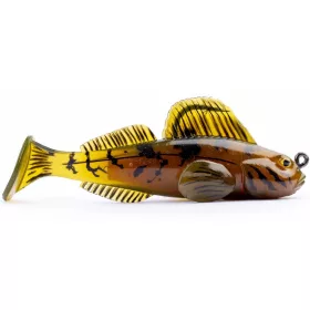   Livetarget Goby Paddletail Rigged Green-Brown 8,4cm 12gr Süllyedő Gumihal