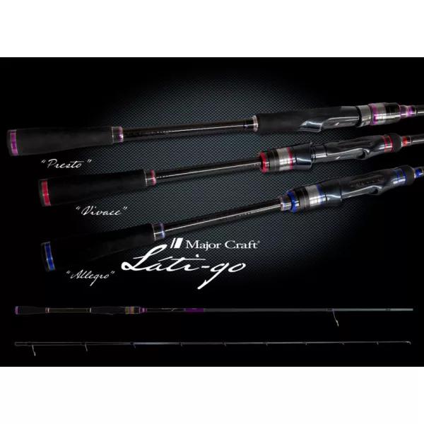 Major Craft Lati-Go LTGS-822MH Fast 2,50m 10-32gr Canna da Spinning in 2 Pezzi
