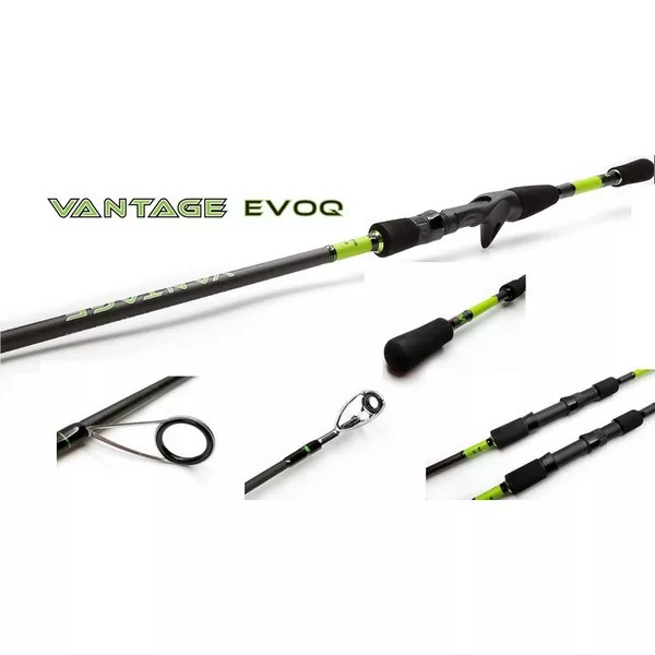 Mustad Vantage Evoq Baitcaster ML 2 pezzi 1,89m 7-28gr Canna da Spinning
