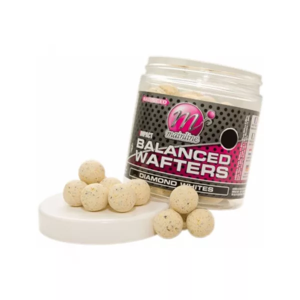 Mainline High Impact Balanced Wafters Diamond Whites - 18mm - boilies wafters