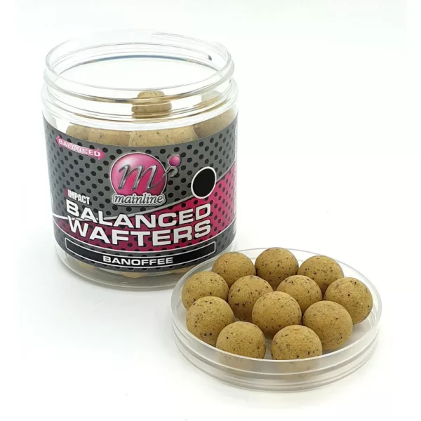 Mainline High Imp. Balanced Wafters Banoffee -12mm - boilie wafters