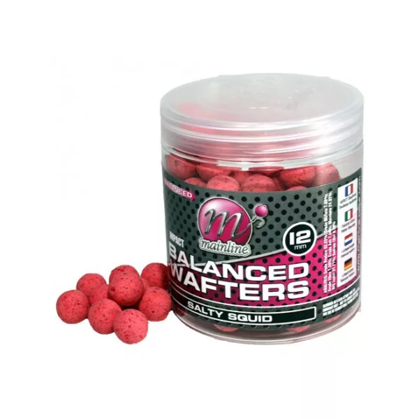Mainline High Imp. Balanced Wafters Salty Squid - 12mm - boilies wafters