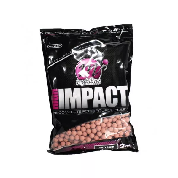 Mainline High Impact Boilies Salty Squid- 15mm - 3 kg - boilie da pastura