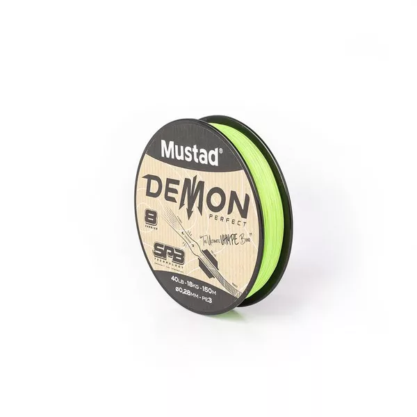 Mustad Demon Perfect Braid Chartreuse 0,25mm 150m Trecciato Principale