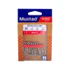 Mustad Ruthless In-Line Titan Steel 1 Amo con Occhiello e Ardiglione 6db