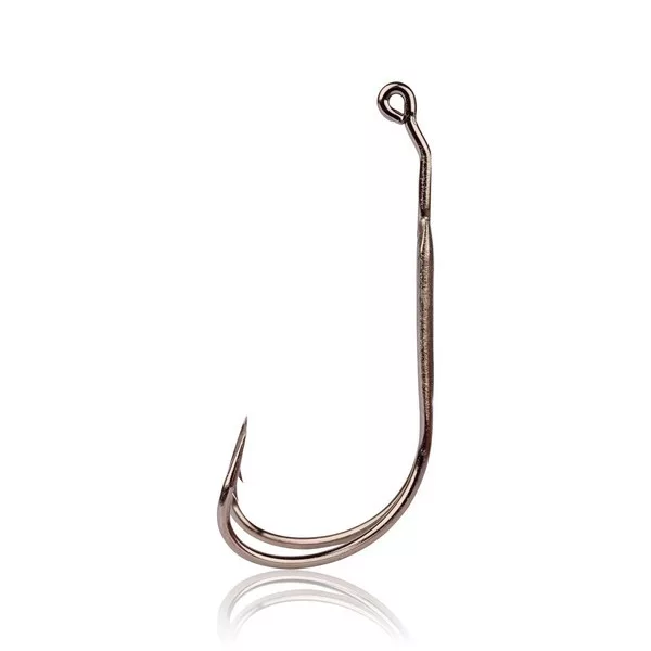 Mustad Frog Double Hook 2X Strong 3.5G Black Nickel 4/1 Amo Doppio 2pz