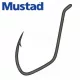 Amo Mustad Ultra Np Single Catfish Black Nickel 4/0 5pz, con occhiello e ardiglione, per siluro.