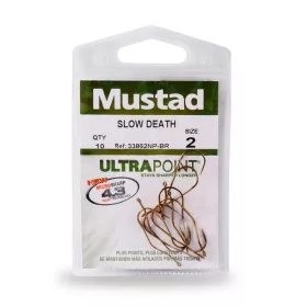   Mustad Aberdeen Slow Death BR 2 Amo con occhiello e ardiglione 10 pz