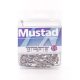 Mustad O'Shaughnessy Stainless Steel 2 Amo con occhiello, con ardiglione 10pz