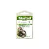 Mustad Big Gun 1 Con occhiello, Amo barbato 12 pezzi