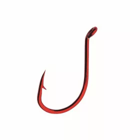   Mustad Beak Big Red 2 10pz Amo da siluro con occhiello e ardiglione