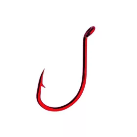 Mustad Beak Big Red 2X 6/0 Ami ad anello, con ardiglione 6pz