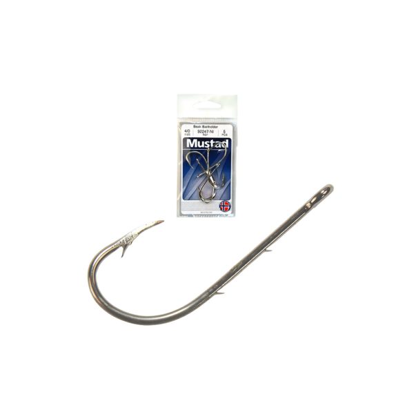 Mustad Beak Hooks Baitholder Nickel 7/0 Süllőző Horog 25db