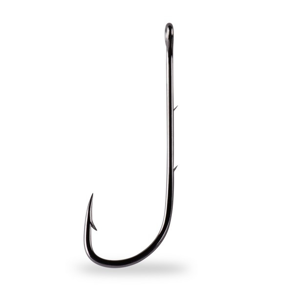 Mustad Baitholder Hooks 1/0 7pz Amo da lucioperca con occhiello e ardiglione