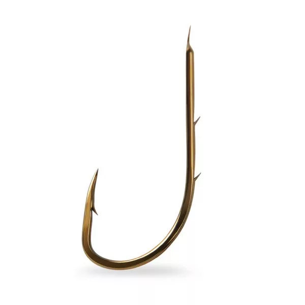 Mustad Baitholder Bronzo 4 Ami con paletta, con ardiglione 12pz