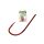 Mustad Red Baitholder 1/0 Ami con occhiello, con ardiglione 8pz