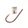 Mustad Red Baitholder 4/0 Ami ad anello, con ardiglione 6pz