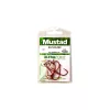 Mustad Red Baitholder 4/0 Ami ad anello, con ardiglione 6pz