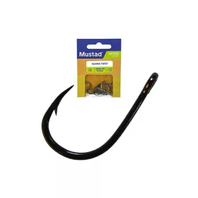 Mustad Iseama Twist 5 Füles, Szakállas Horog 12db
