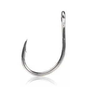   Mustad Kaiju Single Ring Titan Steel 2 Amo ad Occhiello con Ardiglione 10pz