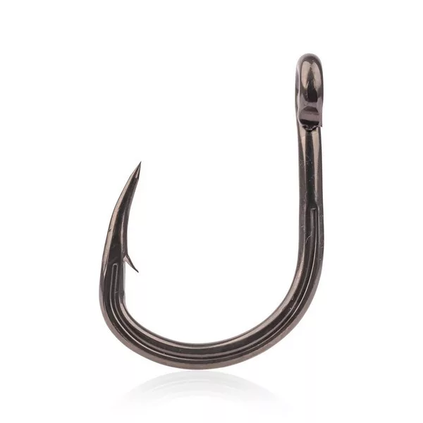 Mustad Hoodlum® Titan Steel 2/0 Amo con occhiello e ardiglione 7pz