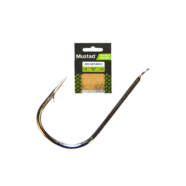 Mustad Ulra NP Wide Gape Power Spade Barbed 14 Lapkás, Szakállas Horog 15db